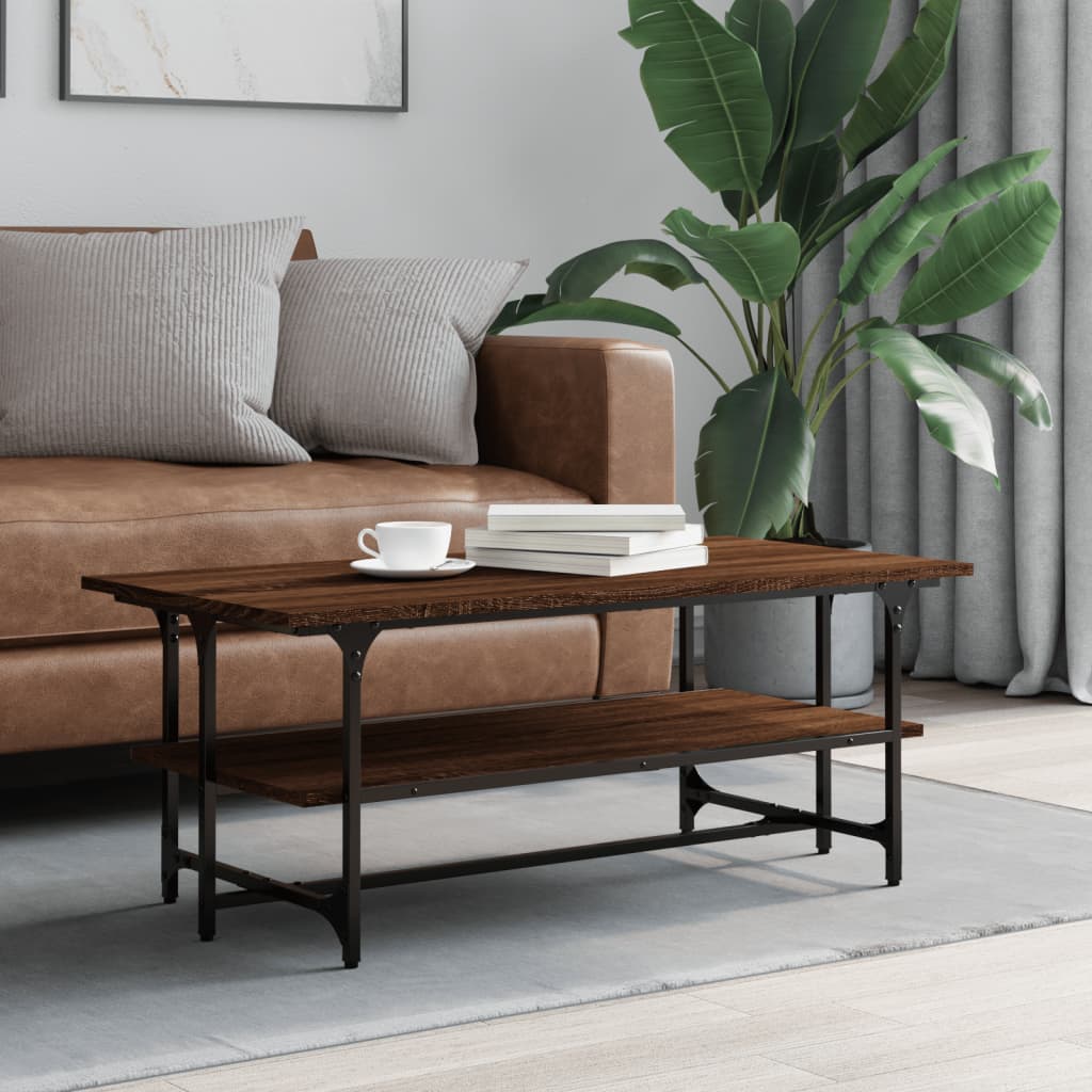 Sofabord Brun Eg Look 100x50x40 cm Træmateriale