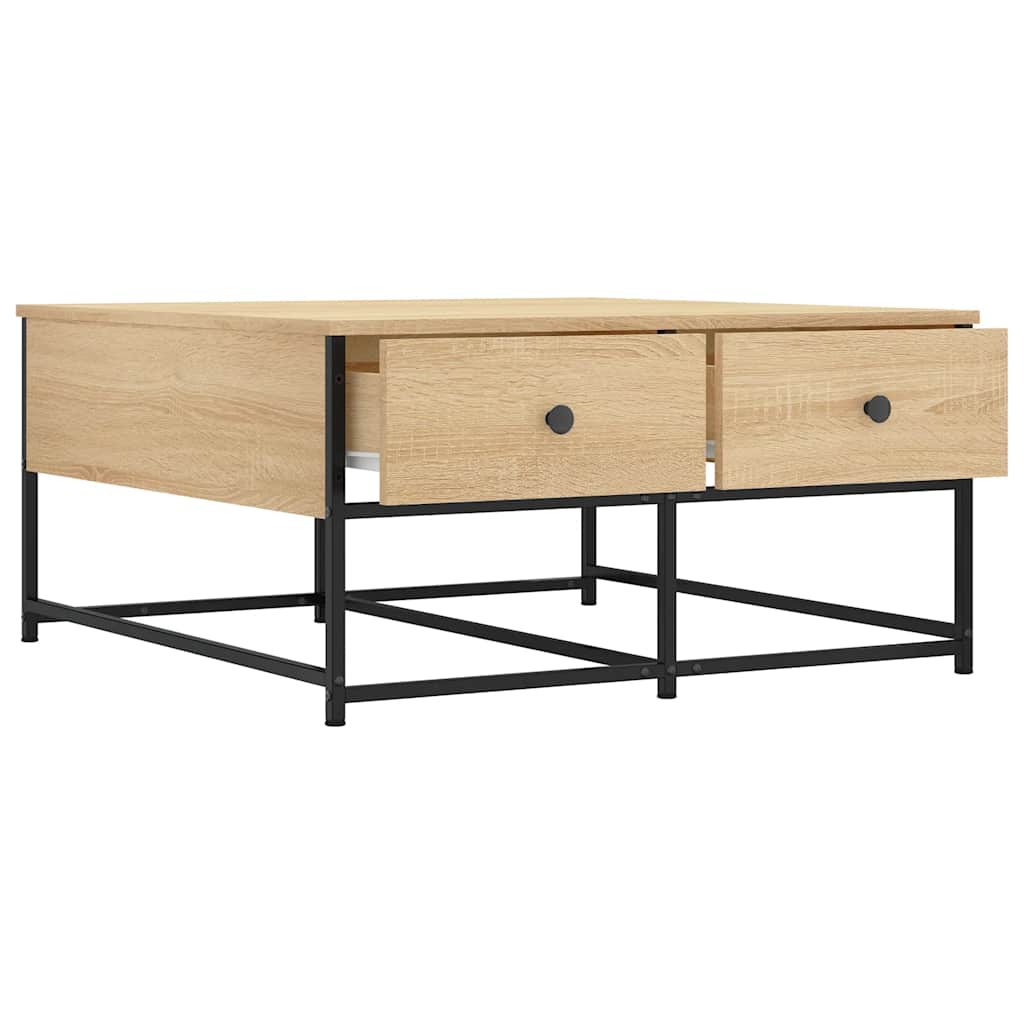 Sofabord Sonoma eg 80x80x40 cm træmateriale