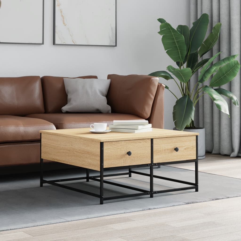 Sofabord Sonoma eg 80x80x40 cm træmateriale