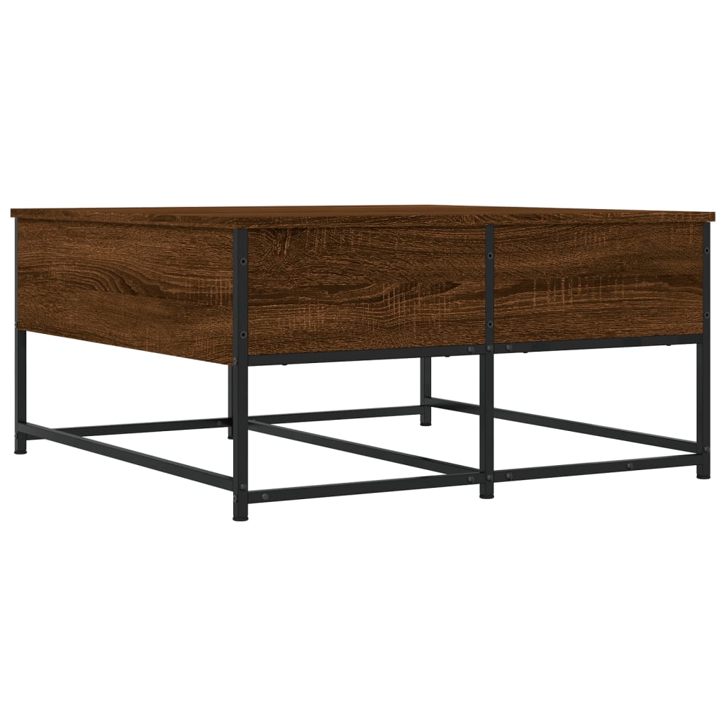 Sofabord brun eg look 80x80x40 cm træmateriale