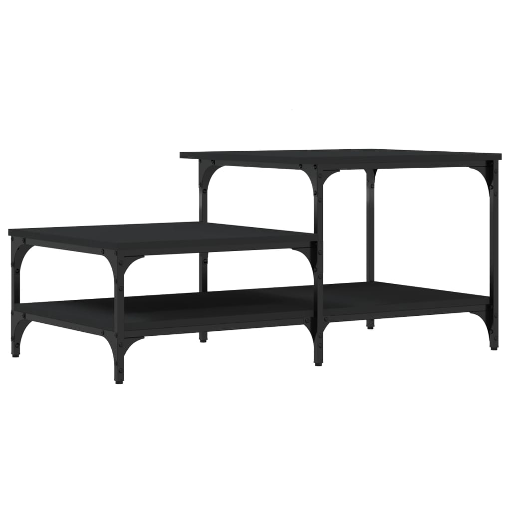 Sofabord Sort 100x50,5x45 cm Træ Materiale