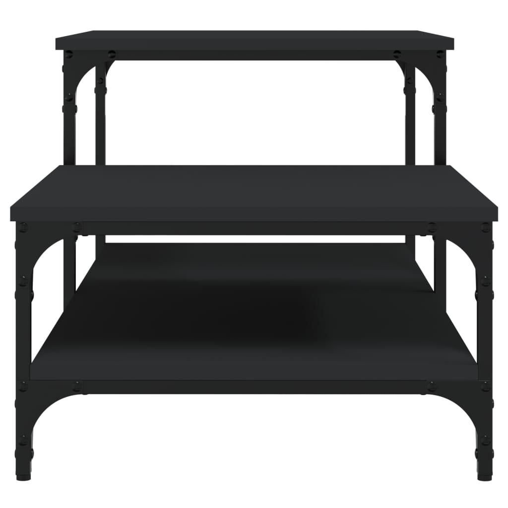 Sofabord Sort 100x50,5x45 cm Træ Materiale