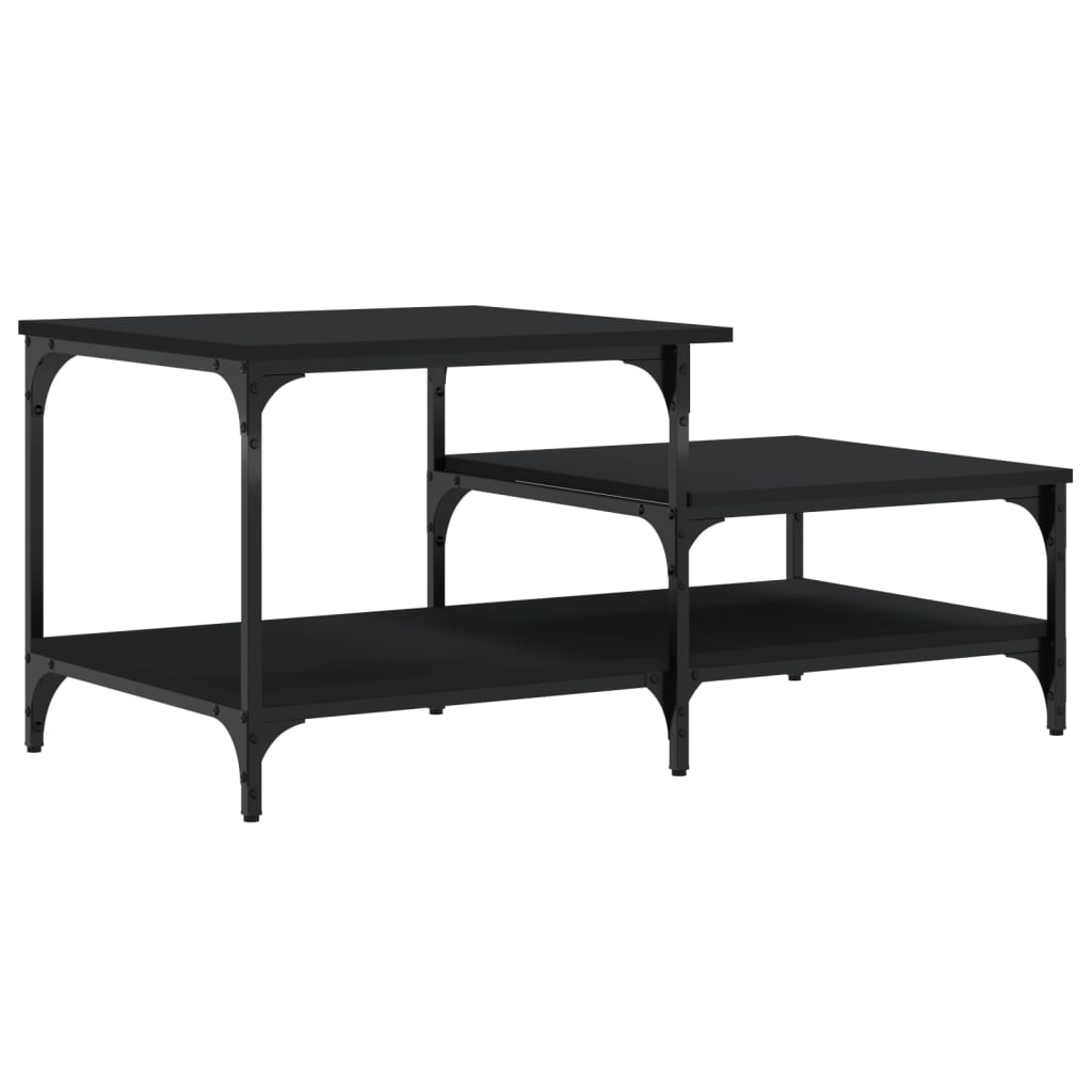 Sofabord Sort 100x50,5x45 cm Træ Materiale