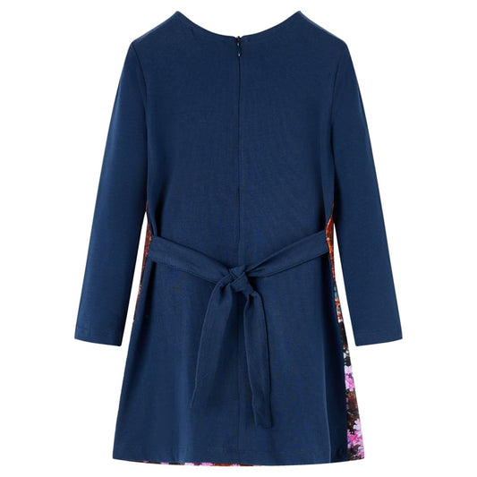 Kinderkleid mit Langen Ärmeln Marineblau 116