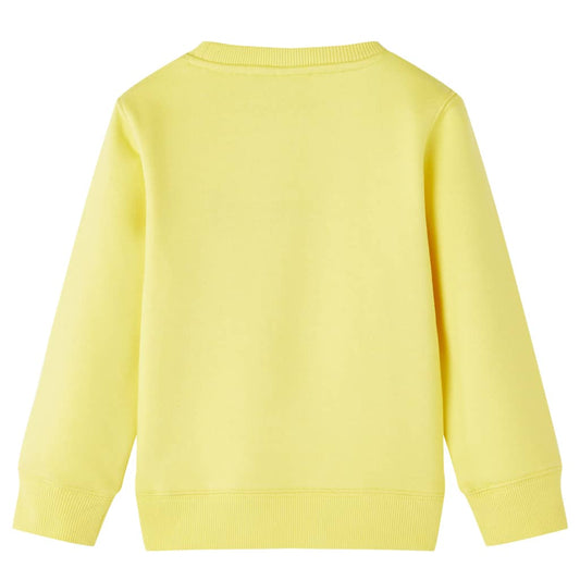 Kinder-Sweatshirt Hellgelb 104