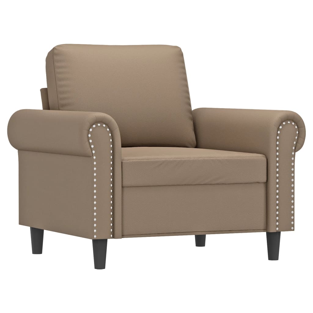 Lænestol Cappuccino-Brun 60 cm Kunstlæder