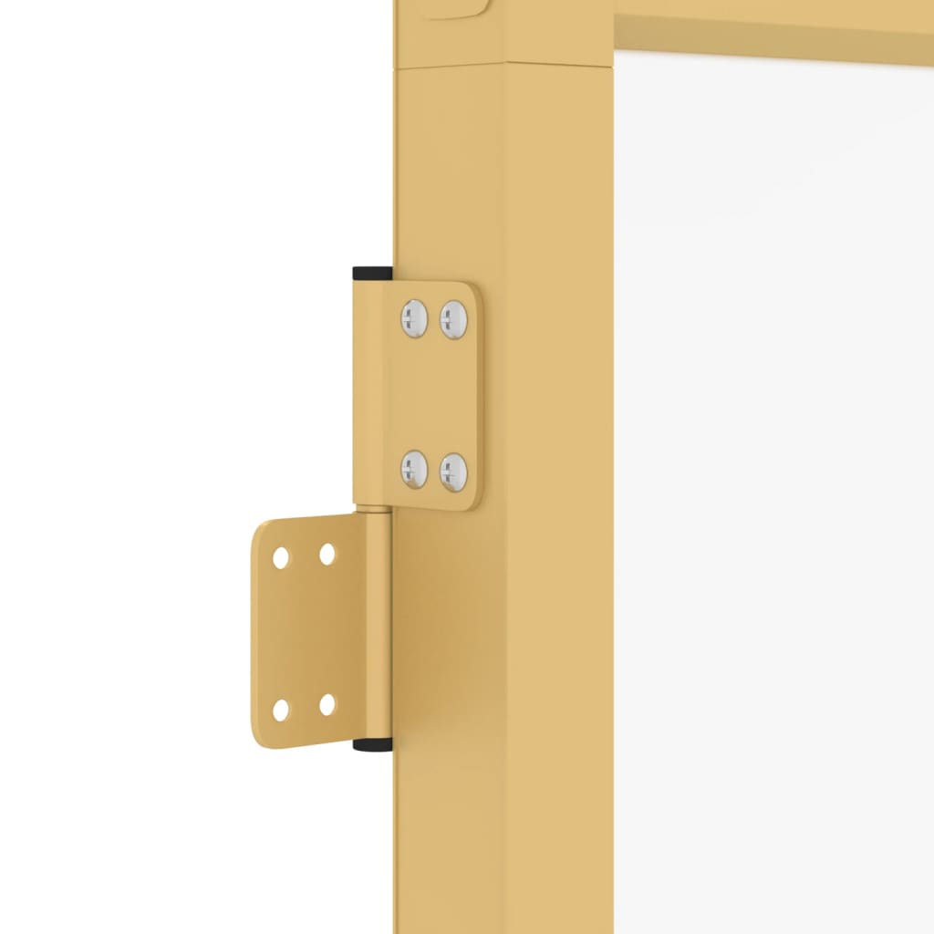 Indvendig dør Slim Golden 102,5x201,5 cm hærdet glas og aluminium