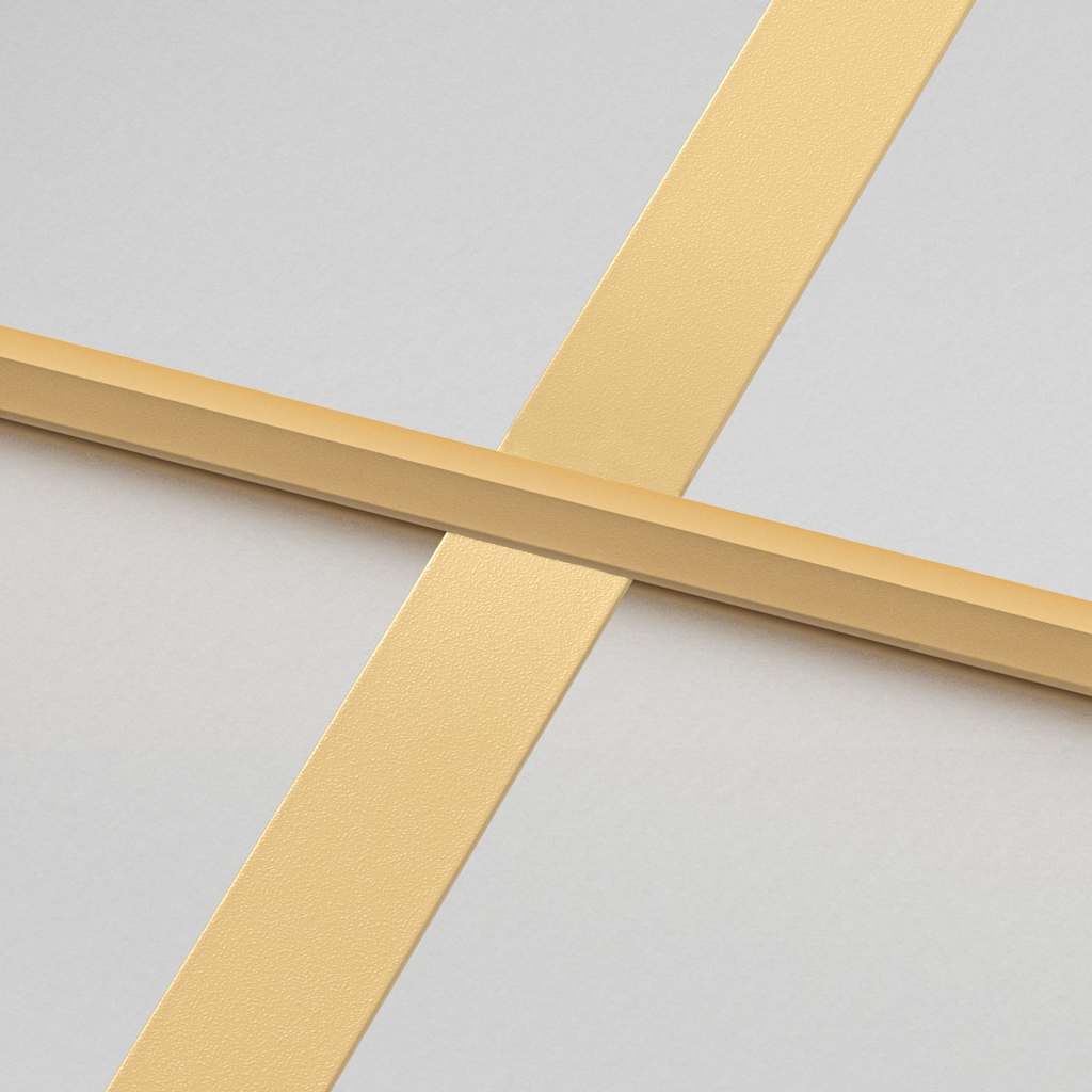 Indvendig dør Slim Golden 102,5x201,5 cm hærdet glas og aluminium