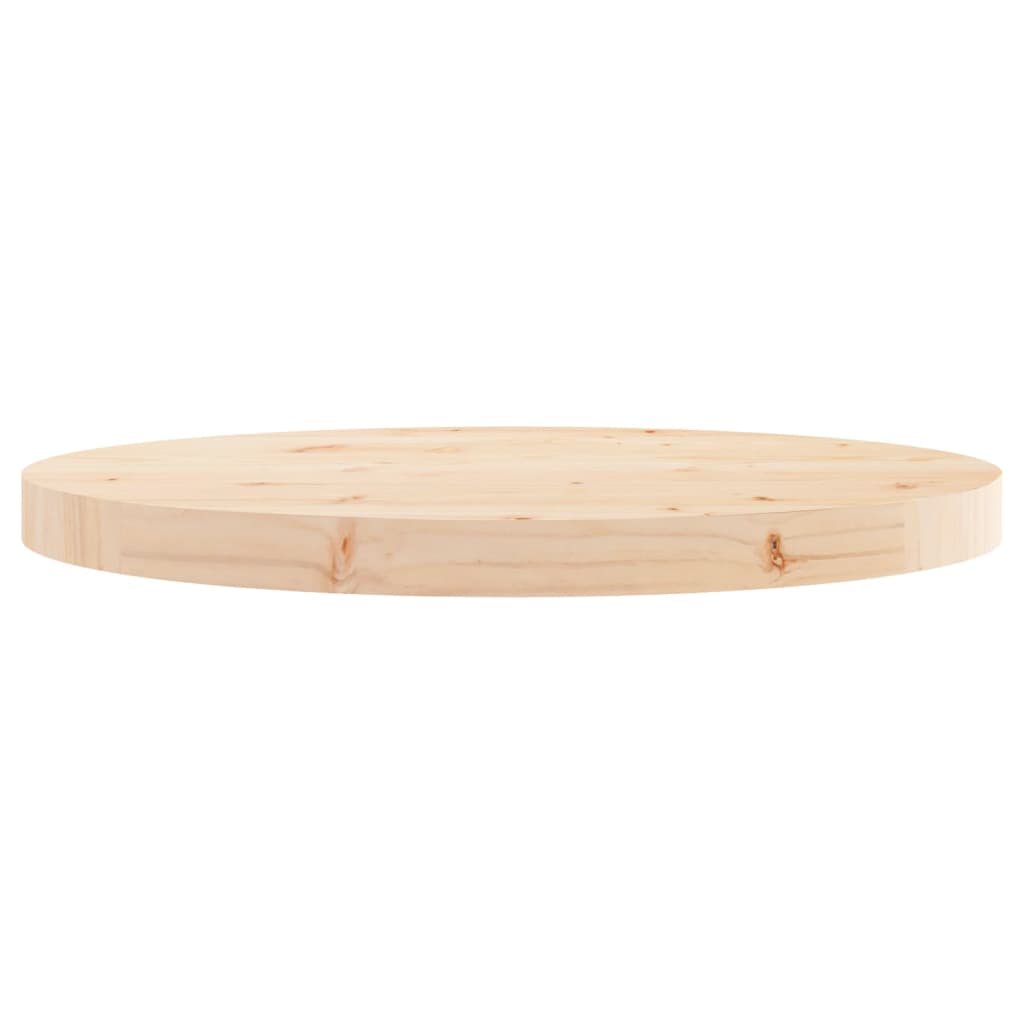 Bordplade rund Ø50x3 cm massiv fyrretræ