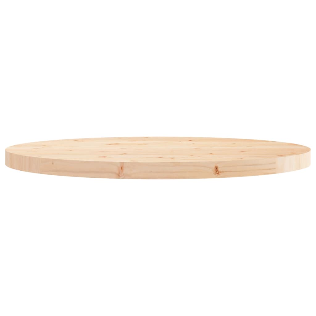 Bordplade rund Ø70x3 cm massiv fyrretræ