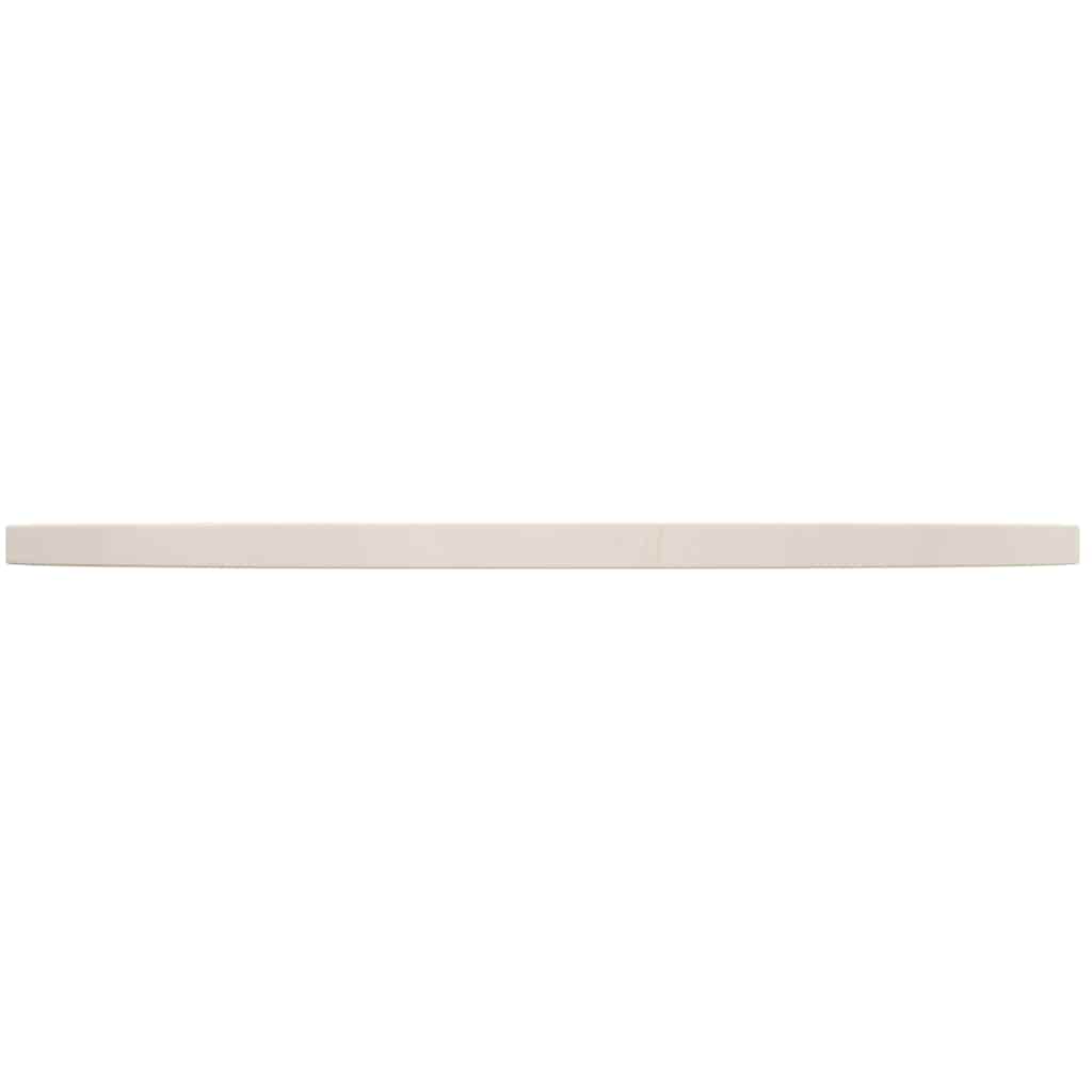Bordplade rund hvid Ø70x3 cm massiv fyrretræ
