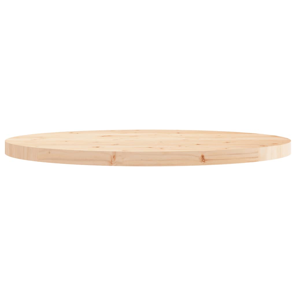 Bordplade rund Ø90x3 cm massivt fyrretræ