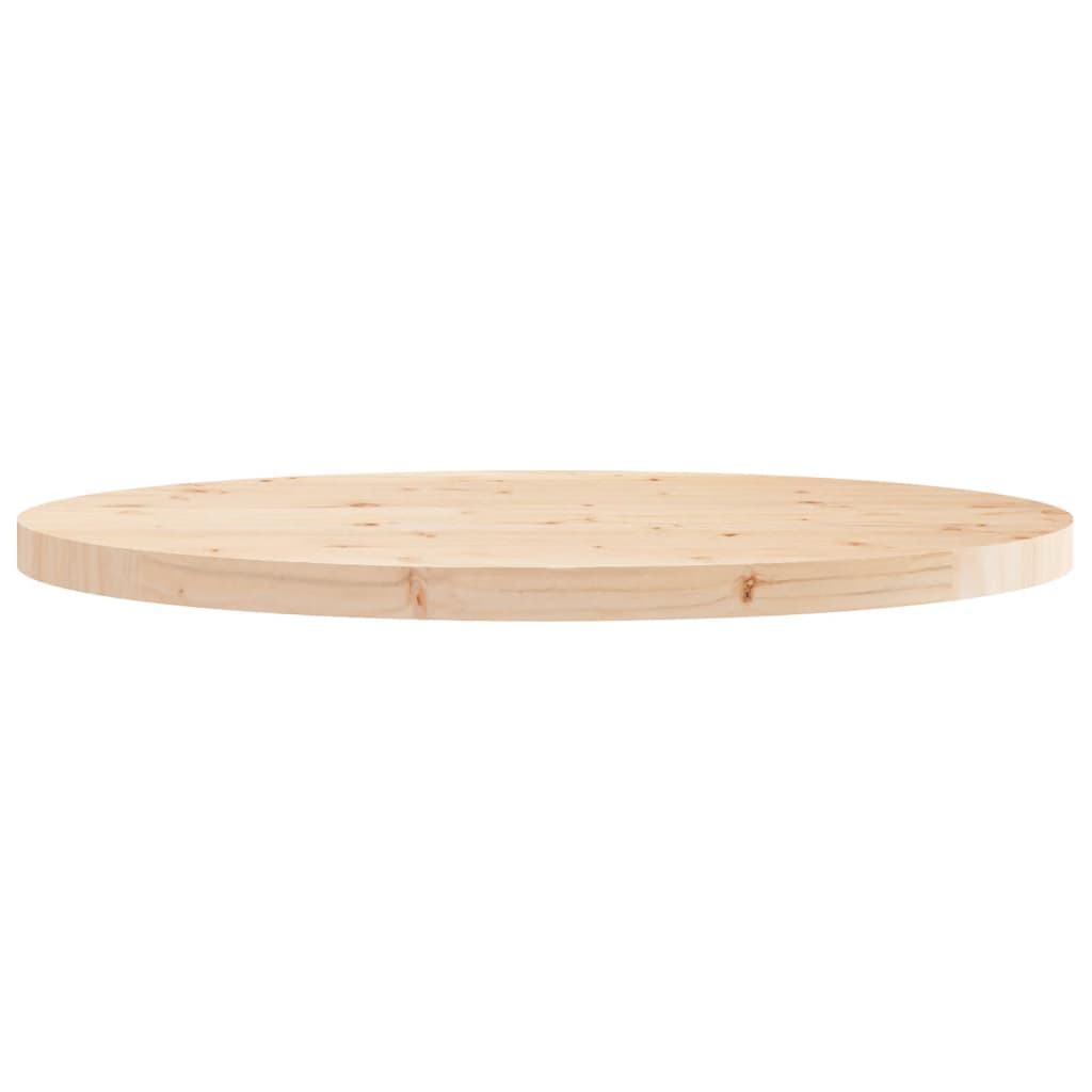 Bordplade rund Ø90x3 cm massivt fyrretræ