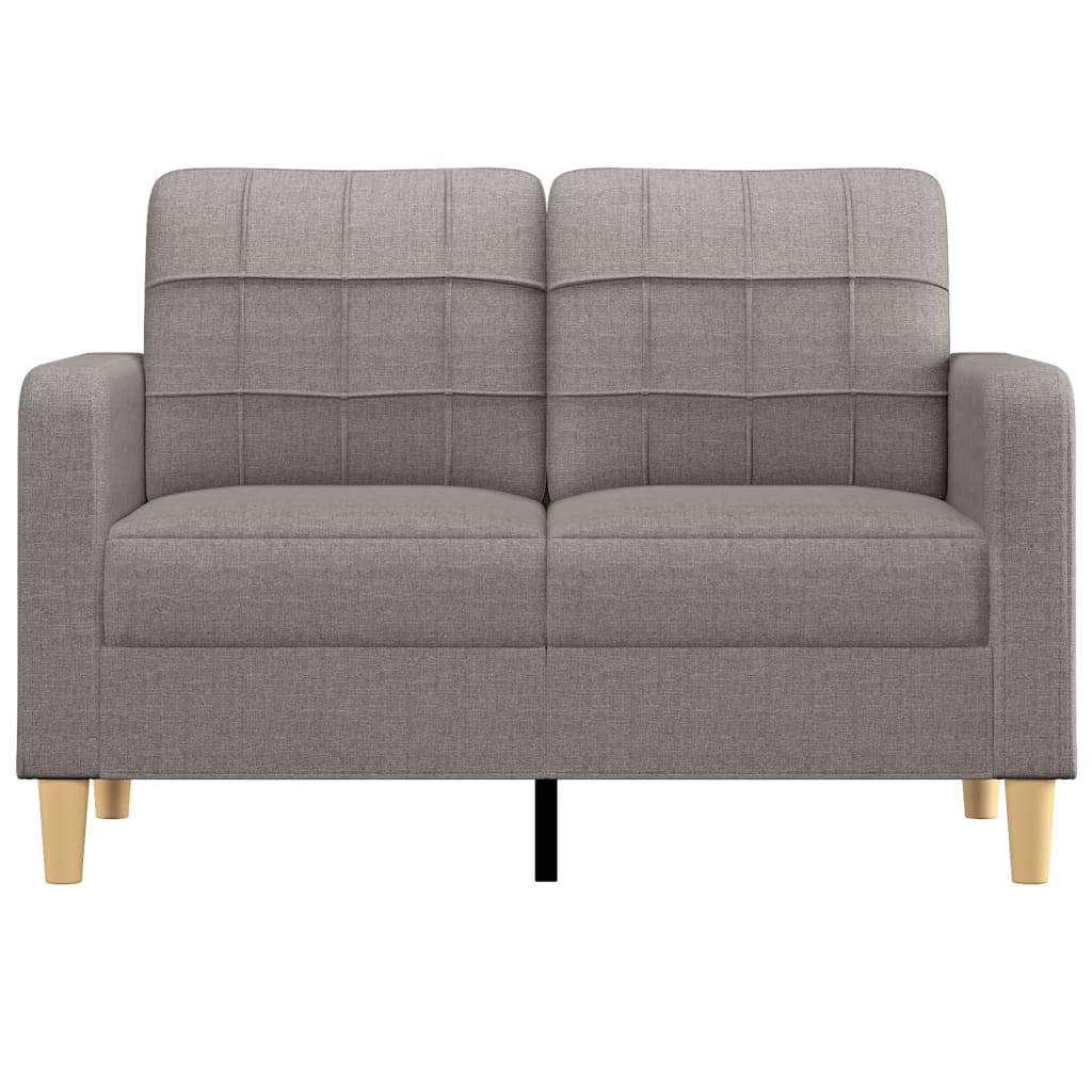 2-personers sofa taupe 120 cm stof