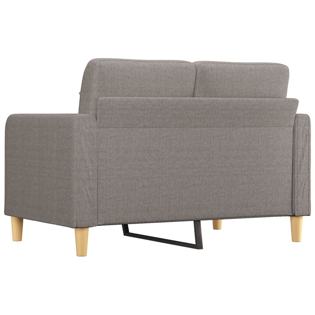 2-personers sofa taupe 120 cm stof