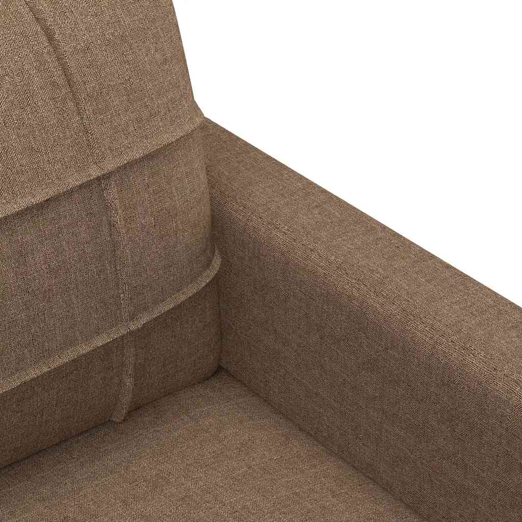 3-Sitzer-Sofa Braun 180 cm Stoff