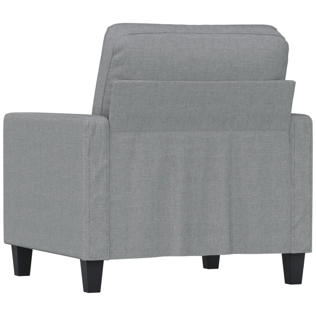Sofa Lænestol Lysegrå 60 cm Stof