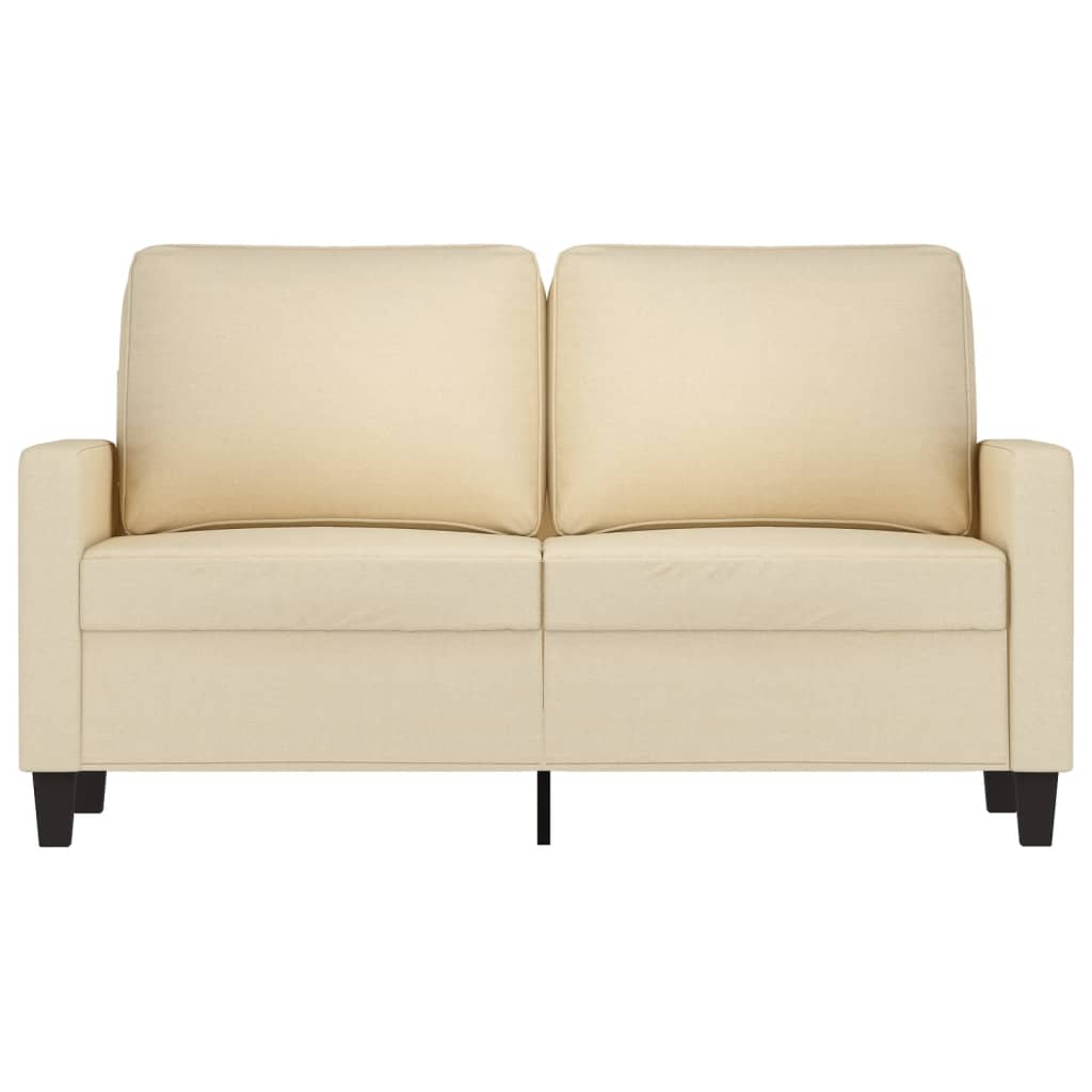 2-personers sofa creme 120 cm stof