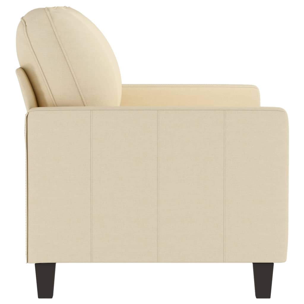 2-personers sofa creme 120 cm stof