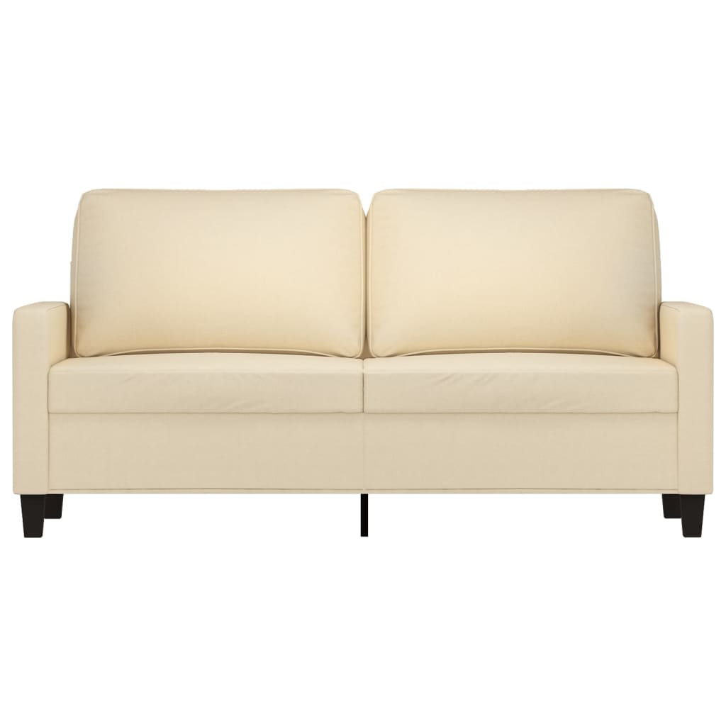 2-personers sofa creme 140 cm stof