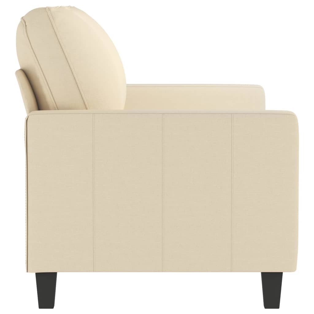 2-personers sofa creme 140 cm stof