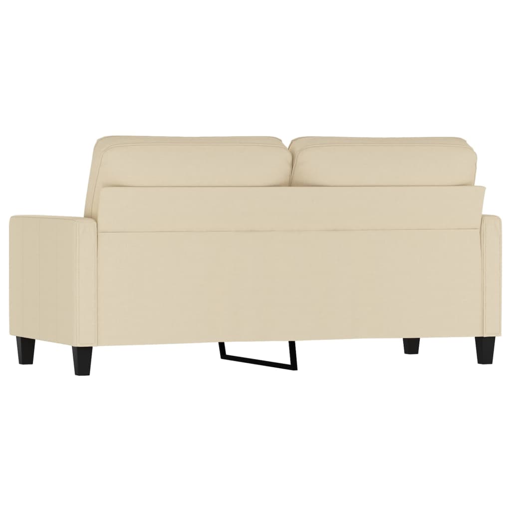 2-personers sofa creme 140 cm stof