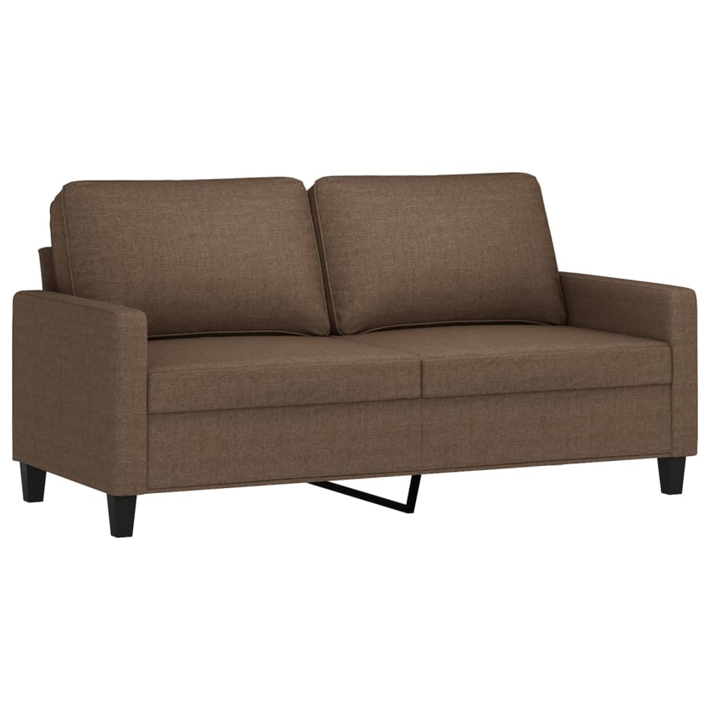 2-personers sofa brun 140 cm stof