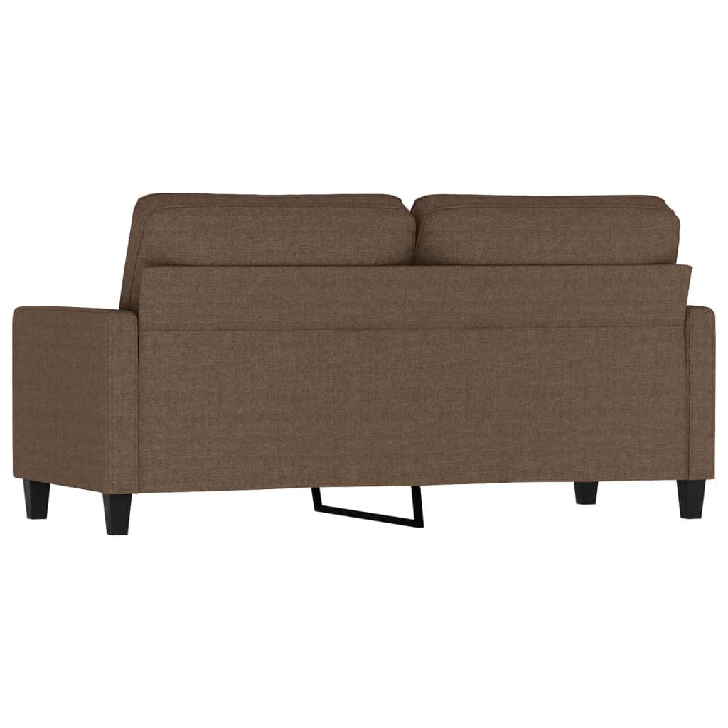 2-personers sofa brun 140 cm stof