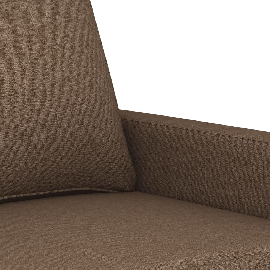2-personers sofa brun 140 cm stof