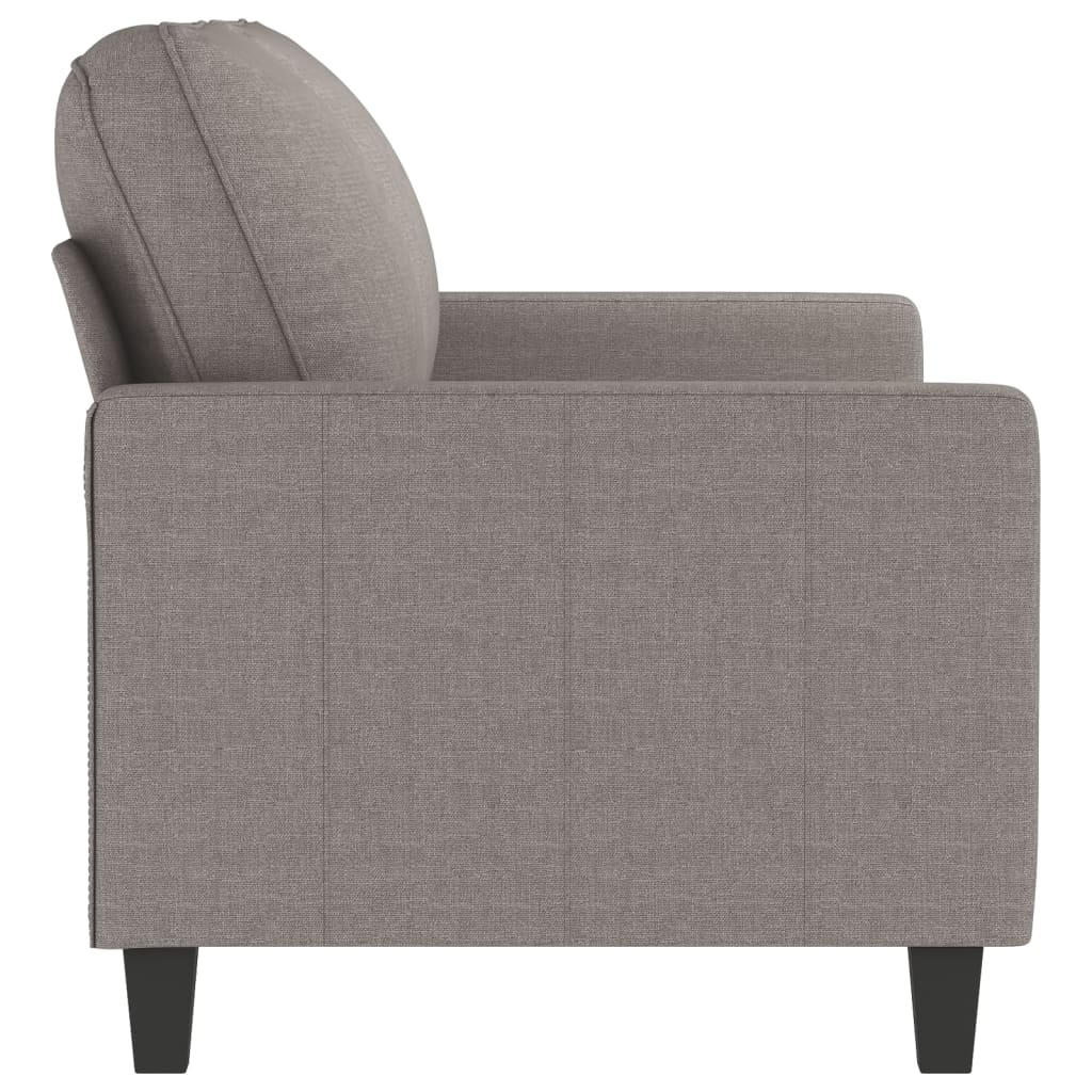 2-personers sofa taupe 140 cm stof