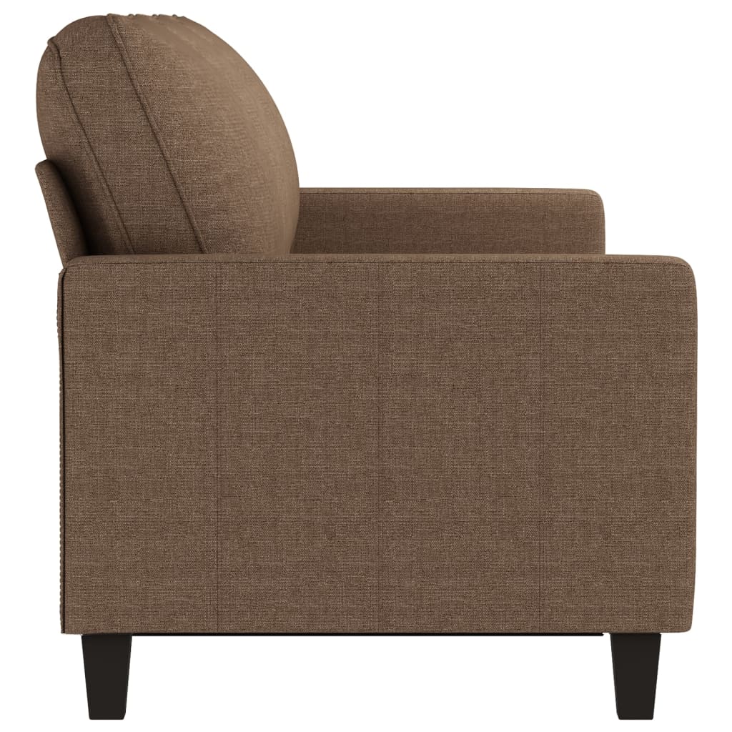 3-personers sofa brun 180 cm stof
