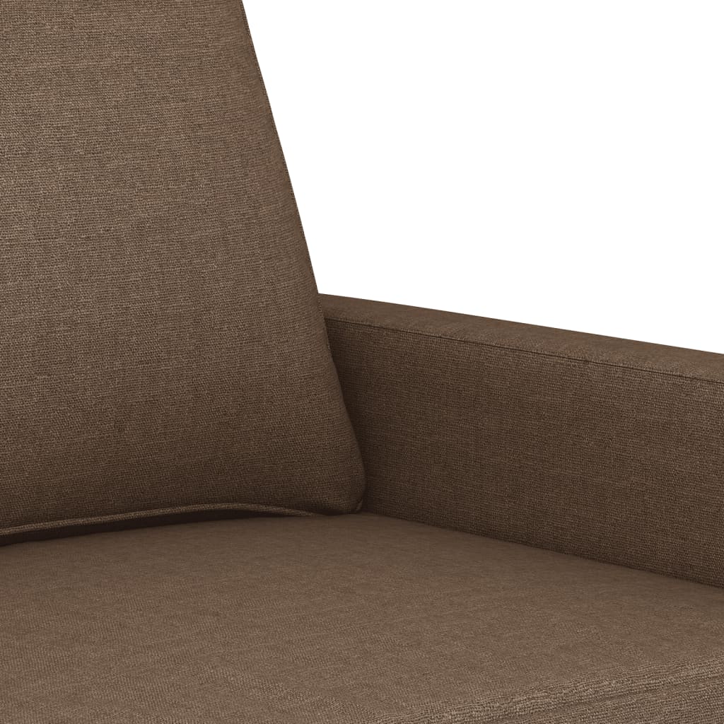 3-personers sofa brun 180 cm stof
