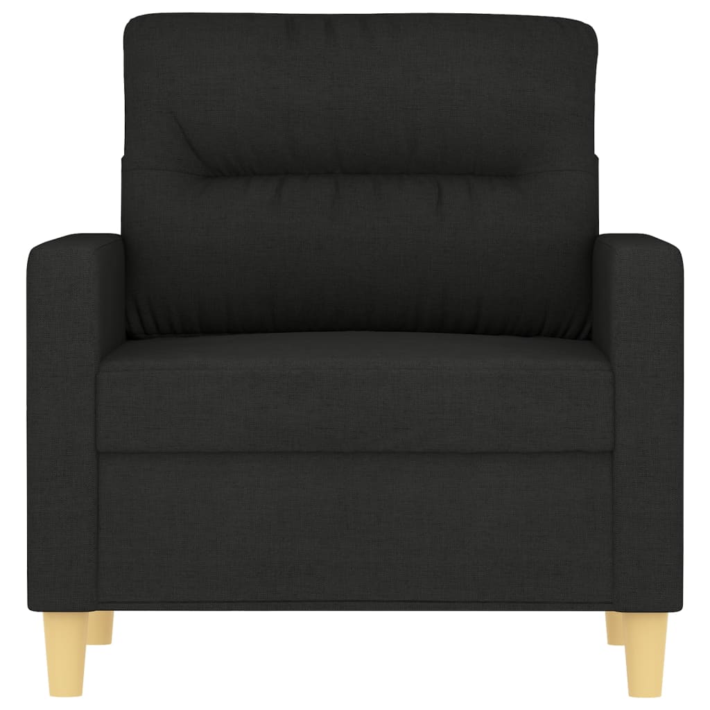 Sofa Lænestol Sort 60 cm Stof