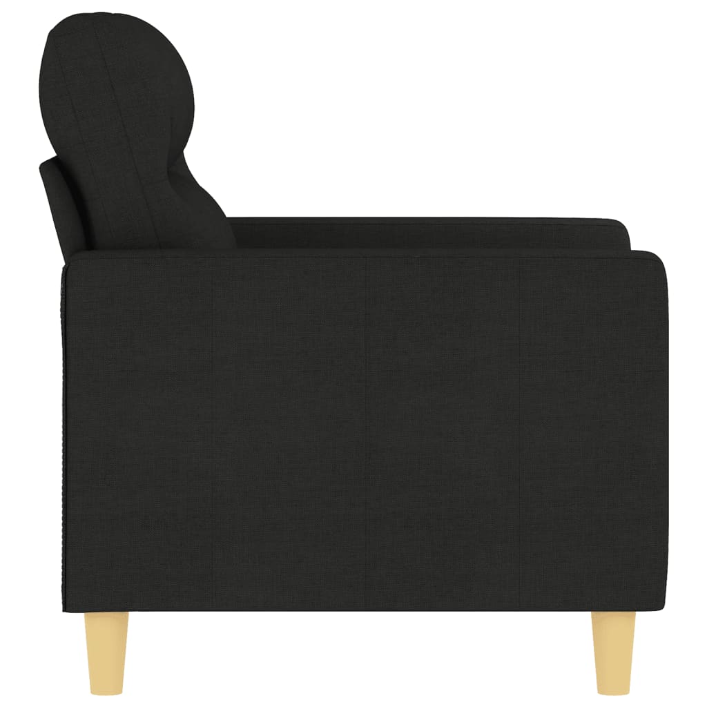 Sofa Lænestol Sort 60 cm Stof