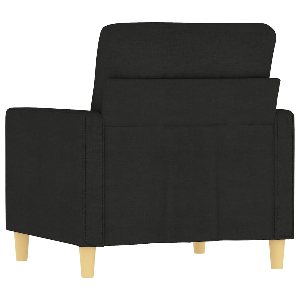 Sofa Lænestol Sort 60 cm Stof