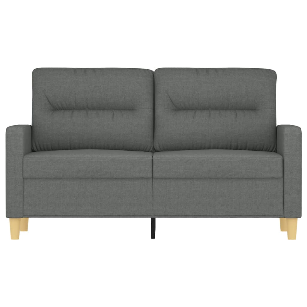 2-personers sofa mørkegrå 120 cm stof