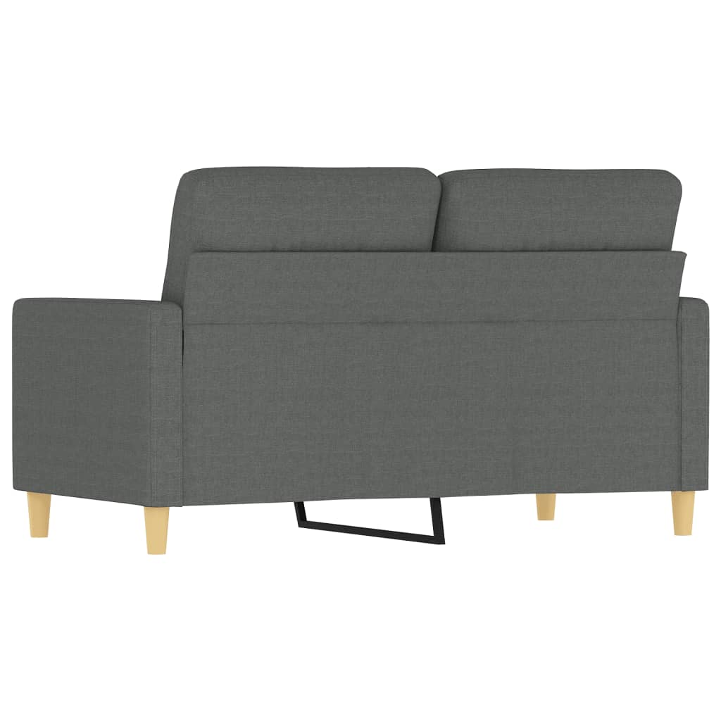 2-personers sofa mørkegrå 120 cm stof