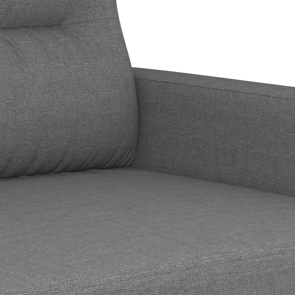 2-personers sofa mørkegrå 120 cm stof