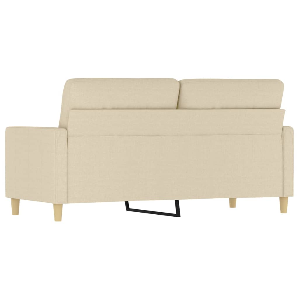 2-personers sofa creme 140 cm stof