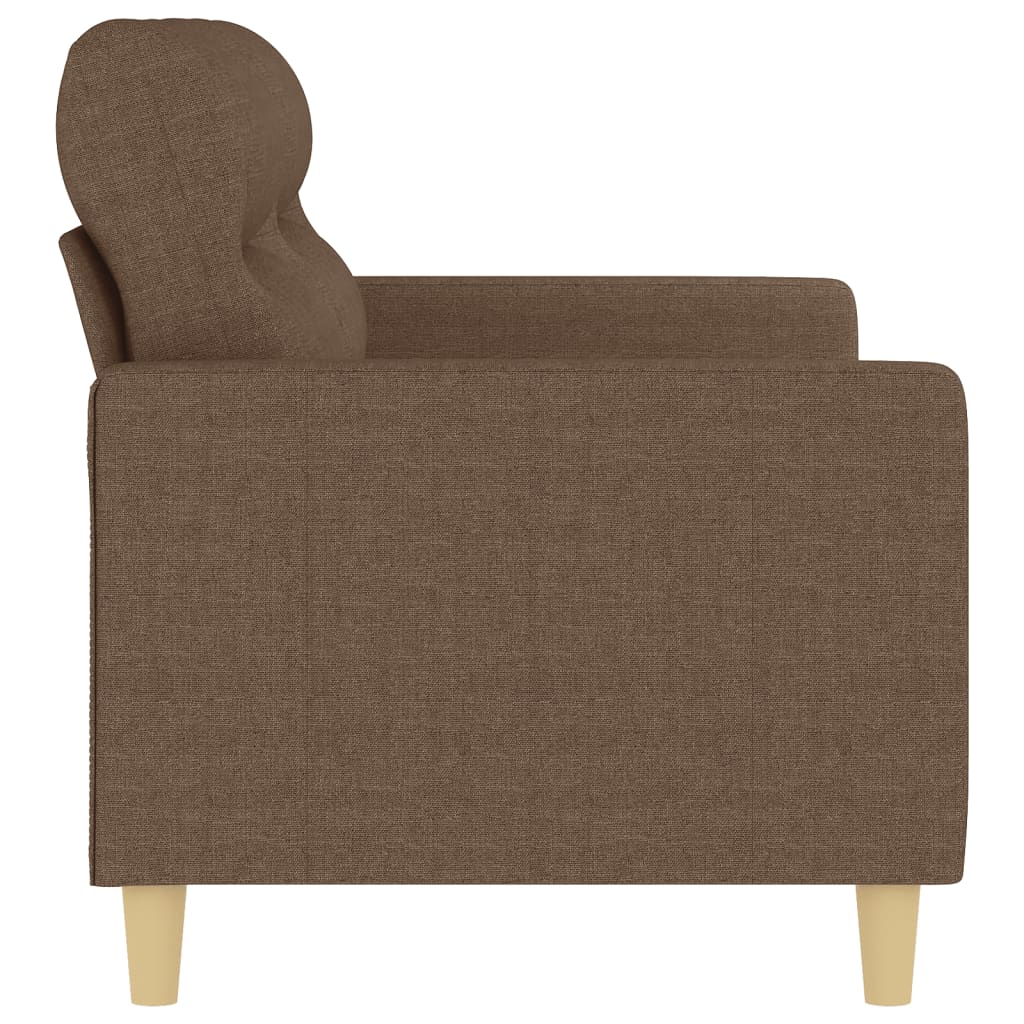 2-personers sofa brun 140 cm stof