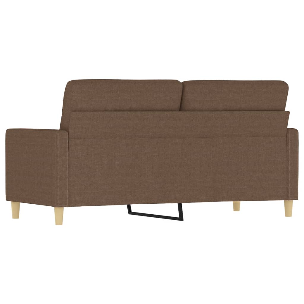 2-personers sofa brun 140 cm stof