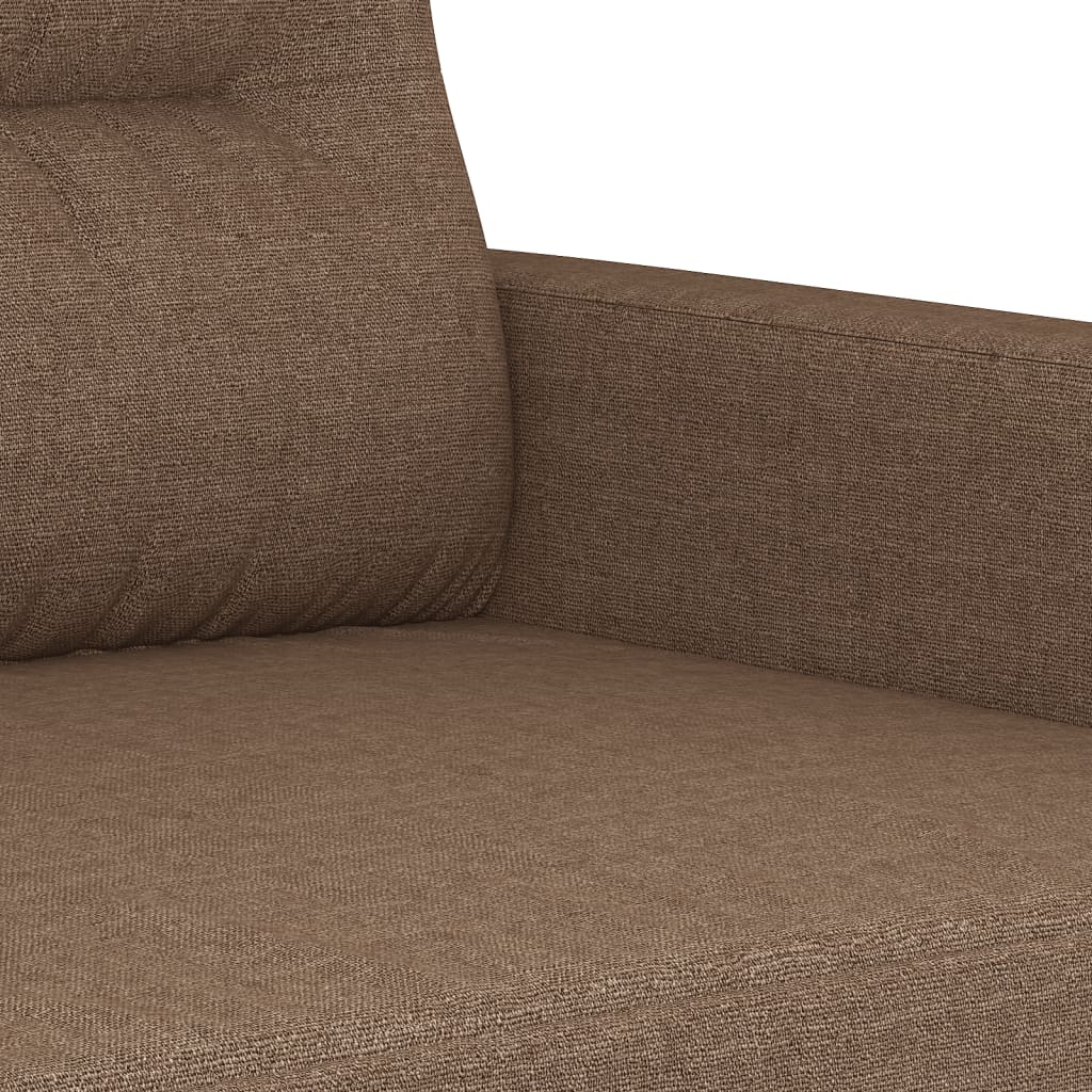 2-personers sofa brun 140 cm stof