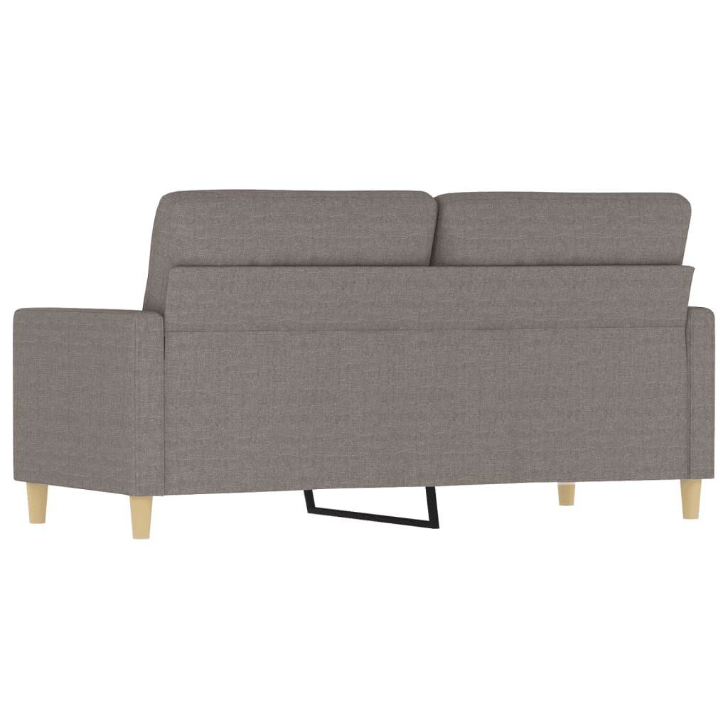 2-personers sofa taupe 140 cm stof
