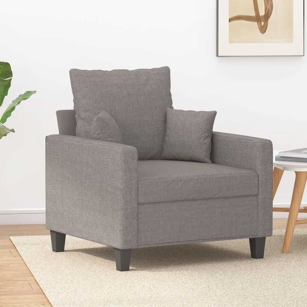 Lænestol Taupe 60 cm stof
