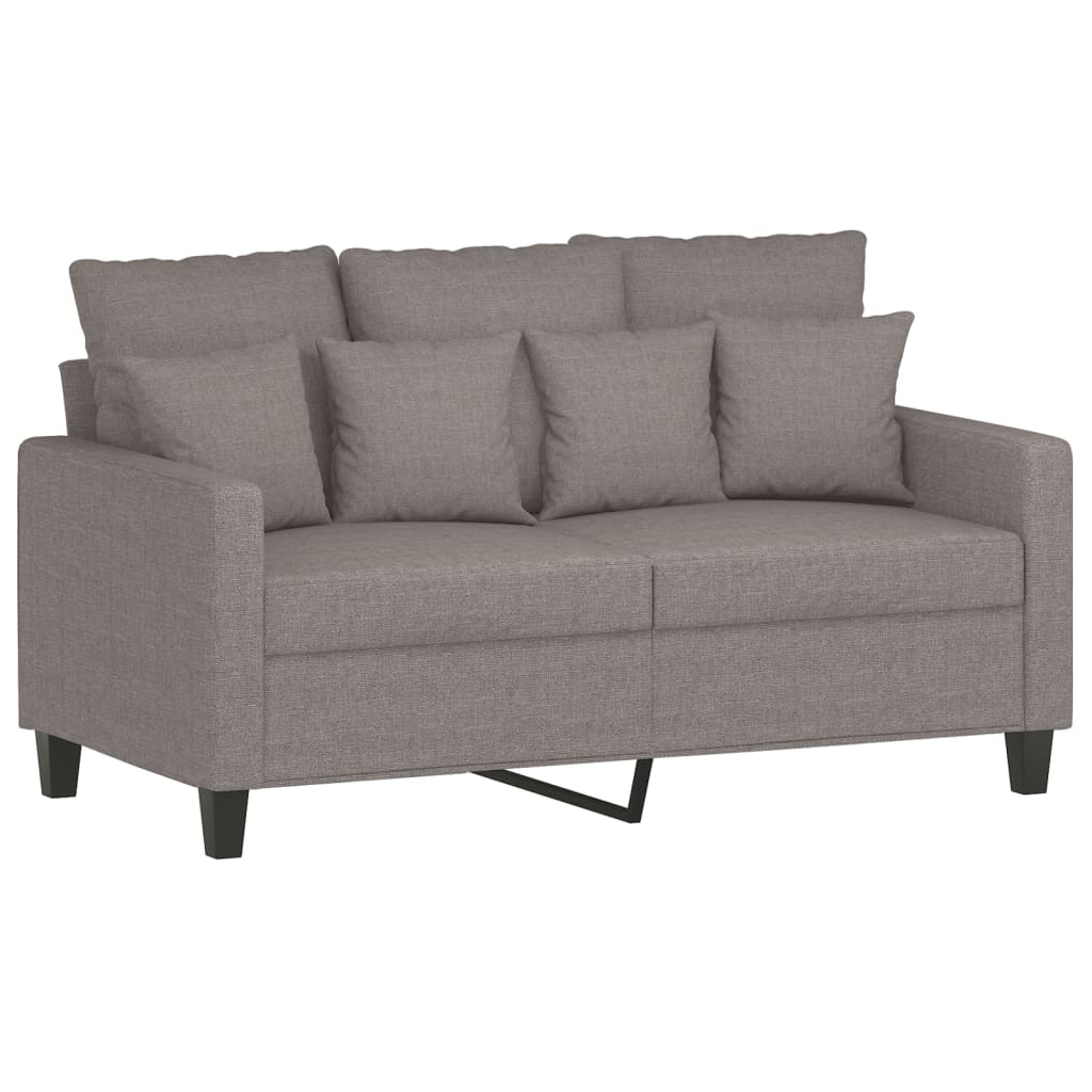 2-personers sofa taupe 120 cm stof