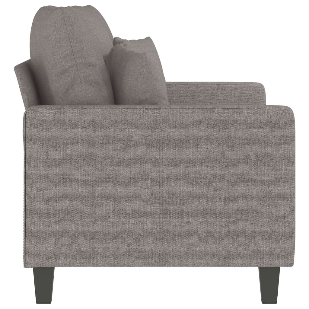 2-personers sofa taupe 120 cm stof
