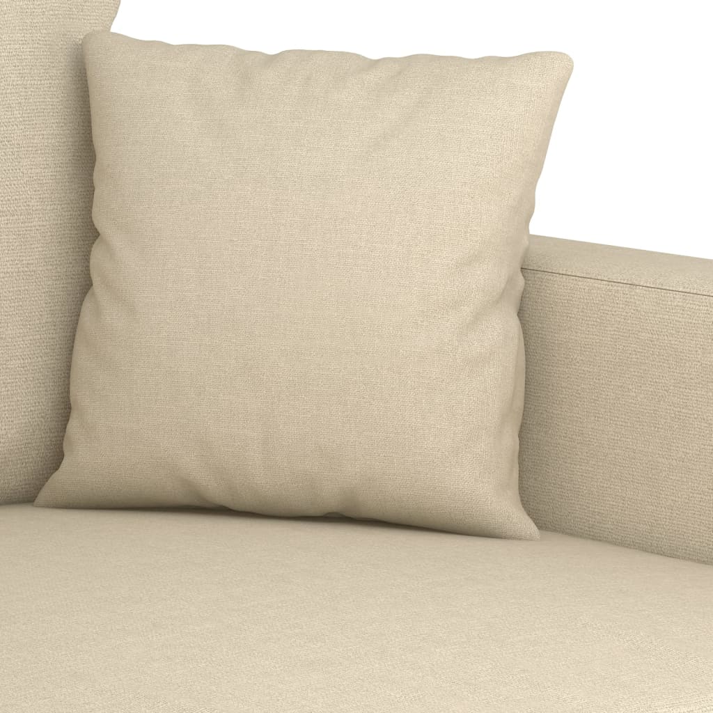 2-personers sofa creme 140 cm stof