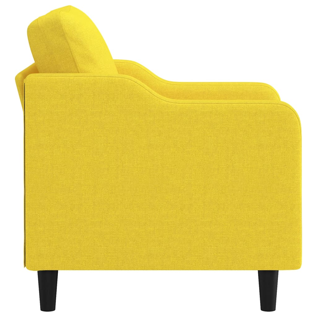 Lænestol Lysegul 60 cm Stof