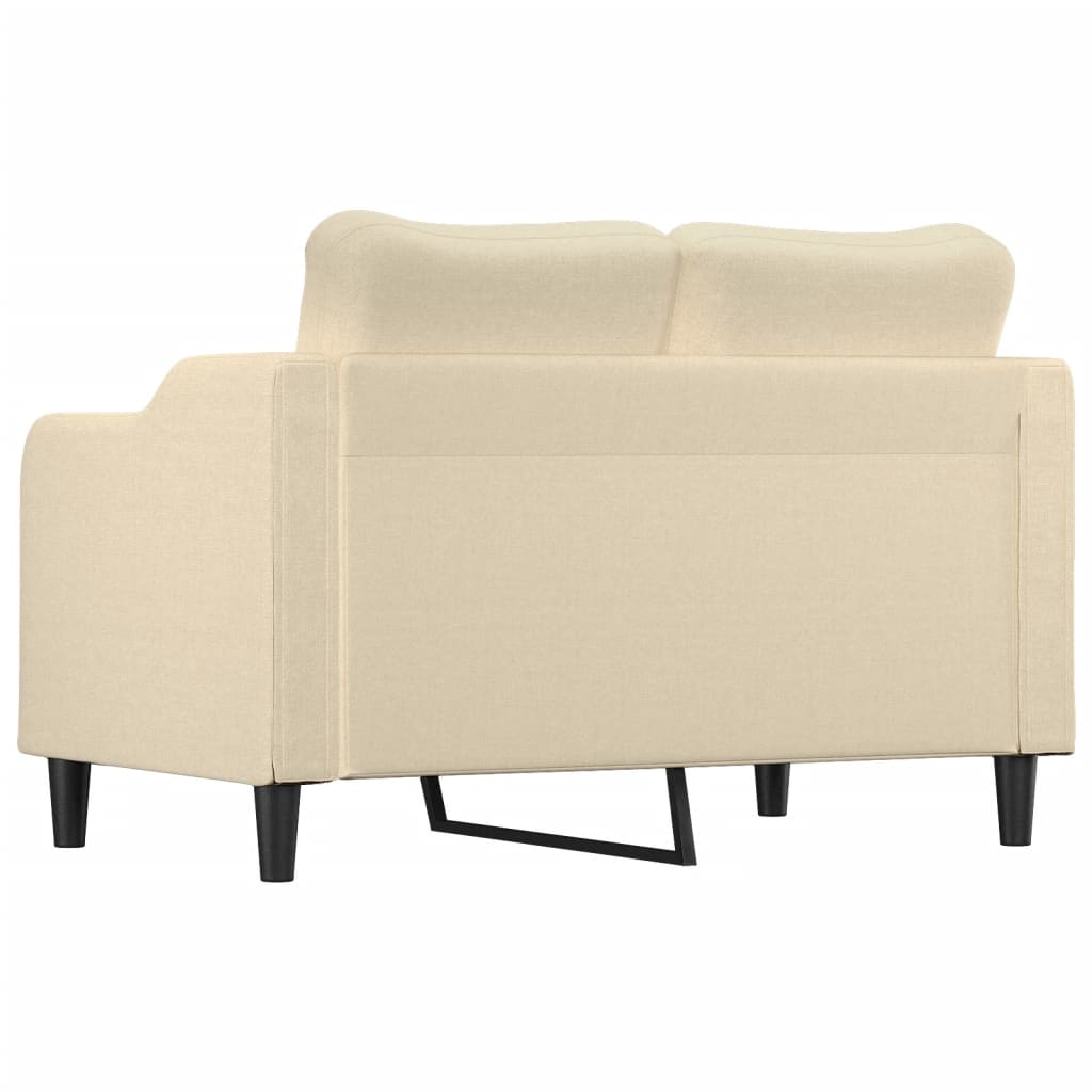 2-personers sofa creme 120 cm stof