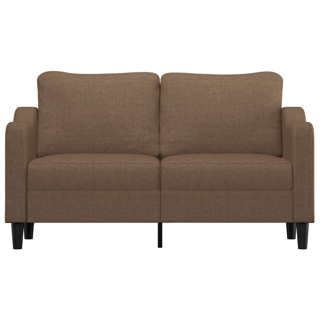 2-personers sofa brun 140 cm stof